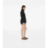 Short Checker-Tape Nylon Parka