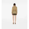 Short Checker-Tape Nylon Parka