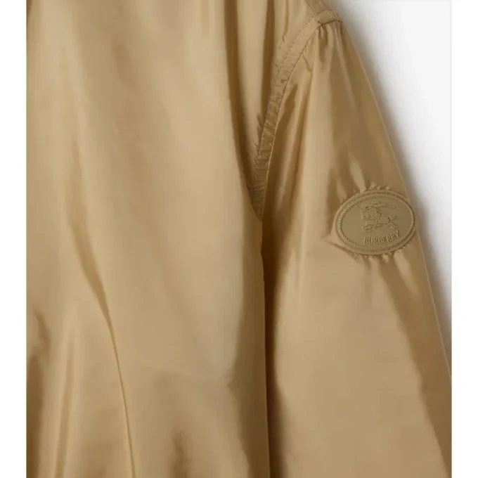 Short Checker-Tape Nylon Parka