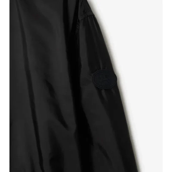 Short Checker-Tape Nylon Parka