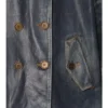 Short Coated Denim Trench Coat