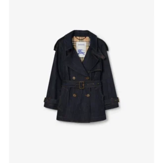 Short Denim Fitzrovia Trench Coat