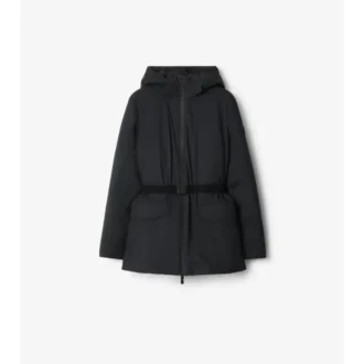 Short Hooded Nylon Coat