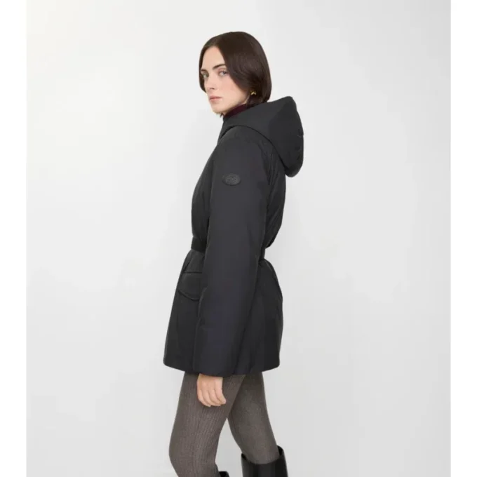 Short Hooded Nylon Coat