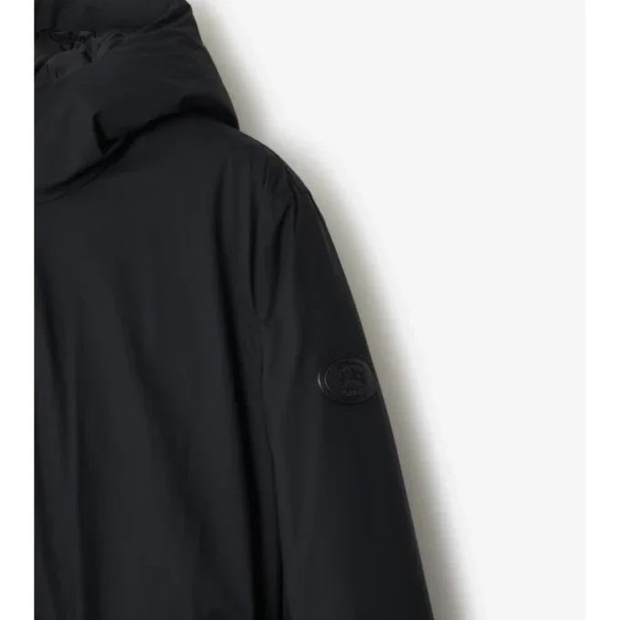 Short Hooded Nylon Coat