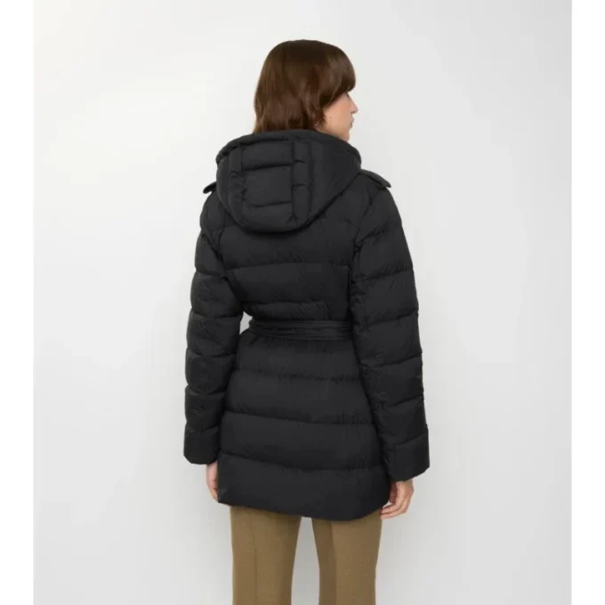 Short Nylon Hooded Puffer Coat