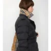 Short Nylon Hooded Puffer Coat