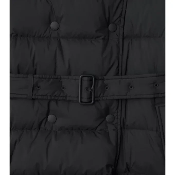 Short Nylon Hooded Puffer Coat