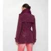 Short Paisley Suede Foxfield Trench Coat