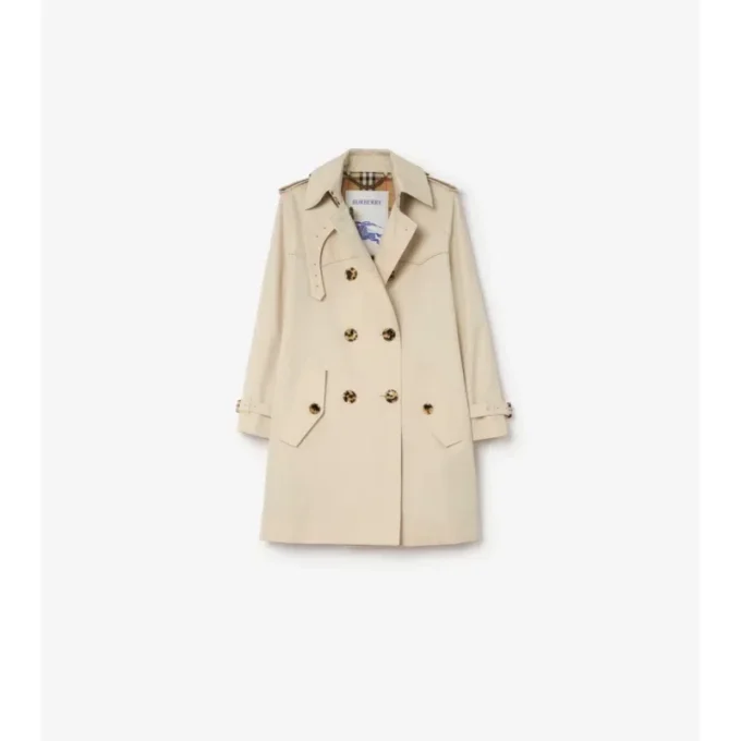 Short Summerside Gabardine Trench Coat 