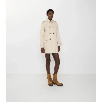Short Summerside Gabardine Trench Coat 