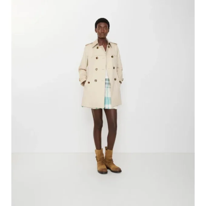 Short Summerside Gabardine Trench Coat 
