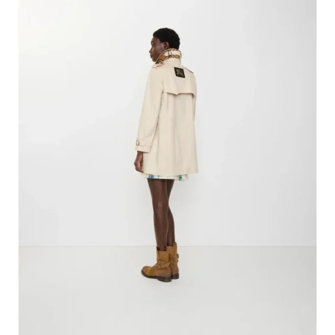 Short Summerside Gabardine Trench Coat 