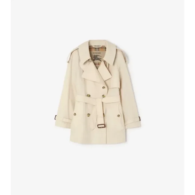 Short Tropical Gabardine Fitzrovia Trench Coat
