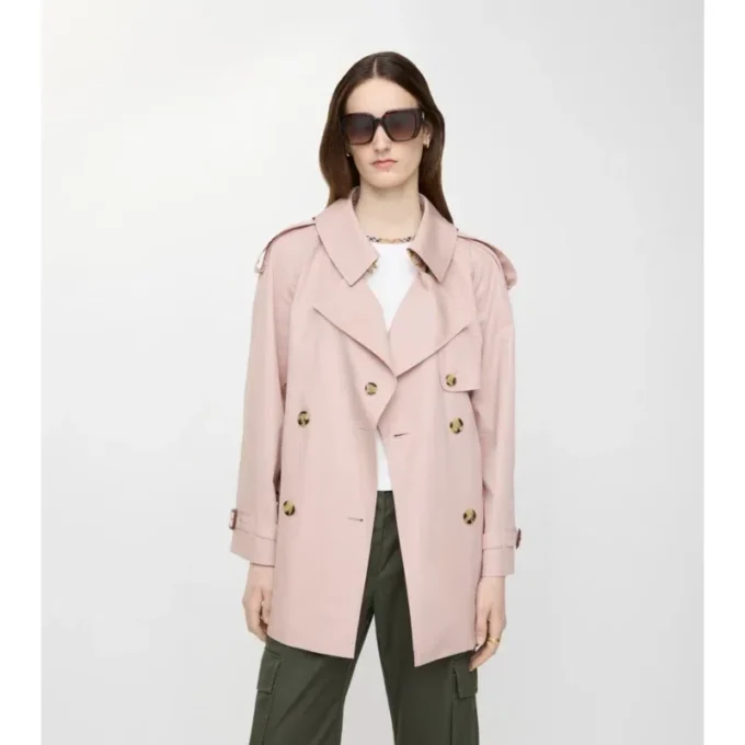 Short Tropical Gabardine Fitzrovia Trench Coat