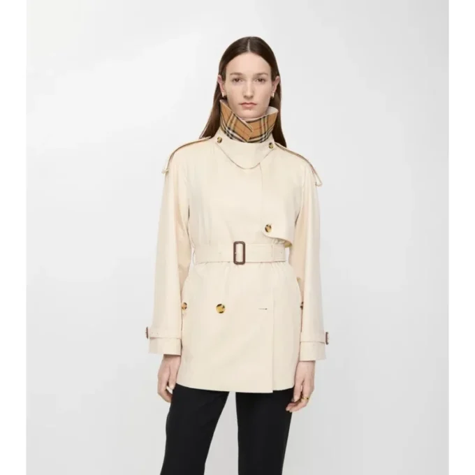 Short Tropical Gabardine Fitzrovia Trench Coat