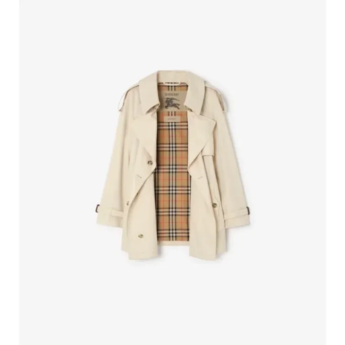 Short Tropical Gabardine Fitzrovia Trench Coat