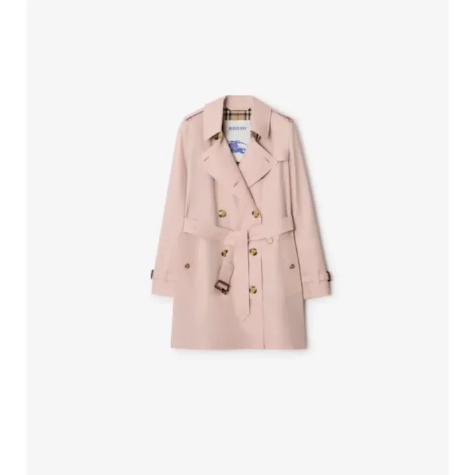 Short Tropical Gabardine Kensington Trench Coat