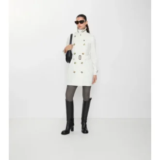 Short Tropical Gabardine Kensington Trench Coat