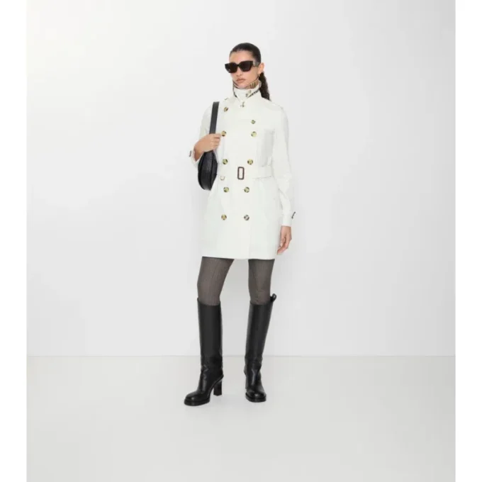 Short Tropical Gabardine Kensington Trench Coat