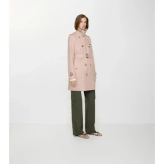 Short Tropical Gabardine Kensington Trench Coat