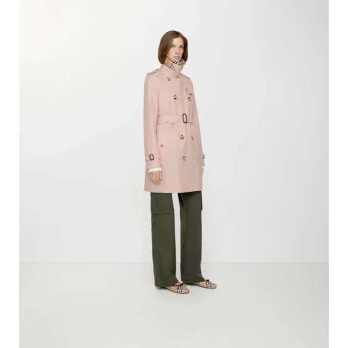 Short Tropical Gabardine Kensington Trench Coat