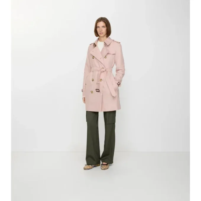 Short Tropical Gabardine Kensington Trench Coat