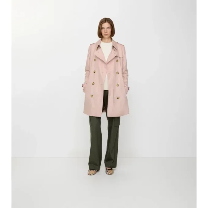 Short Tropical Gabardine Kensington Trench Coat