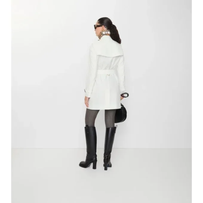 Short Tropical Gabardine Kensington Trench Coat