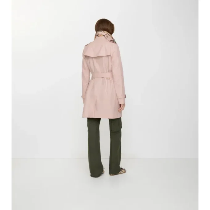 Short Tropical Gabardine Kensington Trench Coat