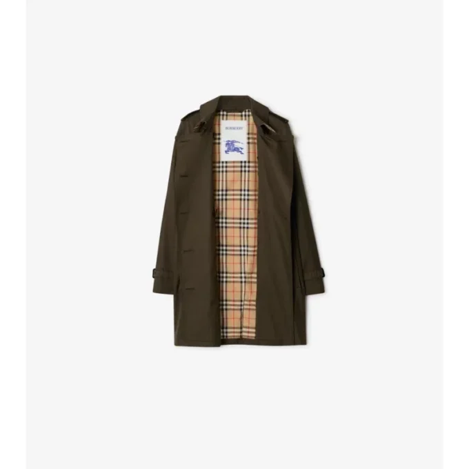 Short Tropical Gabardine Kensington Trench Coat