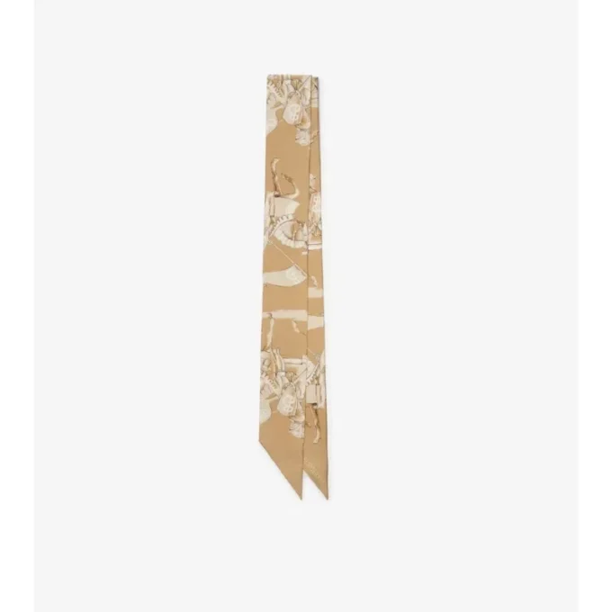 Skinny Archive Knight Silk Scarf