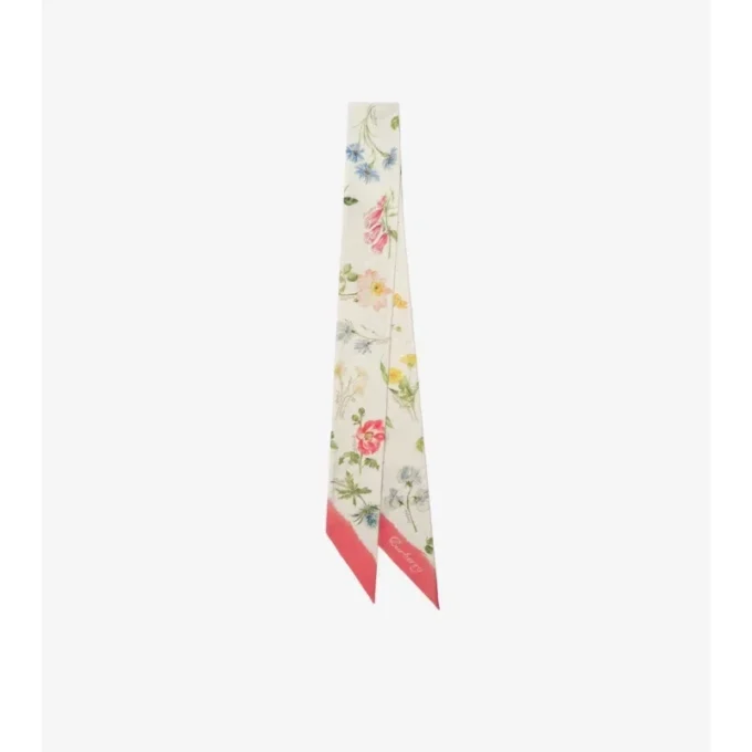 Skinny Blooms of Britain Silk Scarf