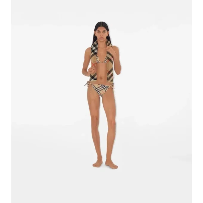 Skinny Check Cotton Towel