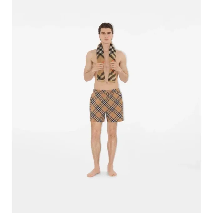 Skinny Check Cotton Towel