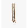 Skinny Check Knight Stamp Silk Scarf