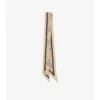 Skinny Check Silk Scarf