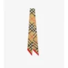 Skinny Check Silk Scarf