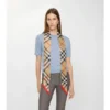 Skinny Check Silk Scarf