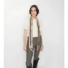 Skinny Check Silk Scarf