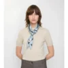 Skinny Check Silk Scarf