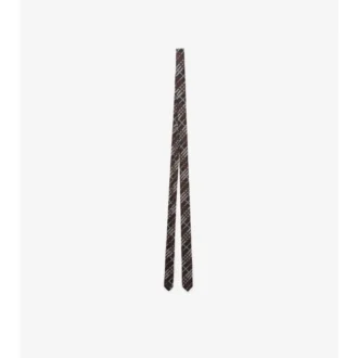 Skinny Check Silk Tie