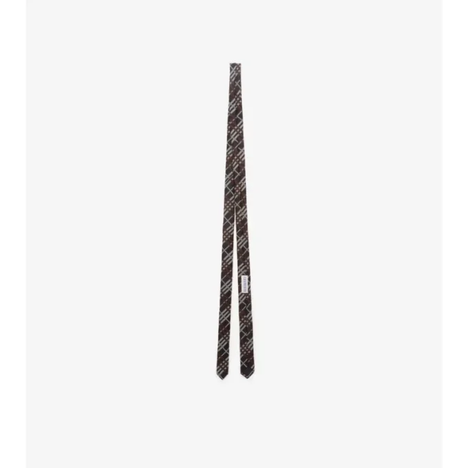 Skinny Check Silk Tie