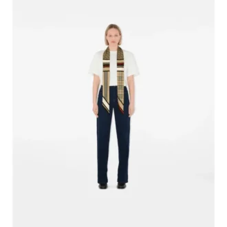 Skinny Montage Silk Scarf