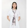 Skinny Reversible Etched Knight Silk Scarf