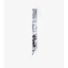 Skinny Reversible Etched Knight Silk Scarf