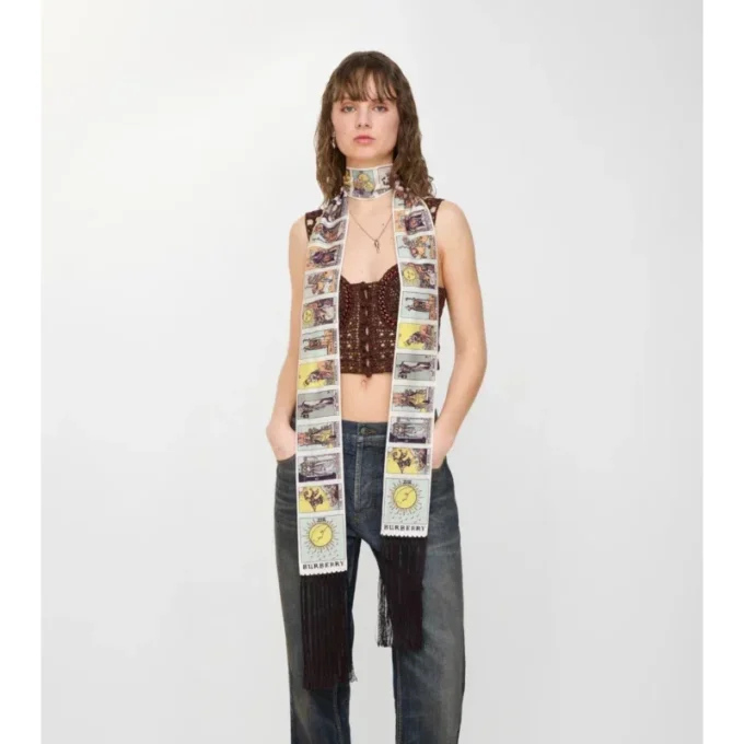 Skinny Tarot Silk Scarf