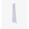 Skinny Watercolour Check Silk Scarf