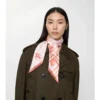 Skinny Watercolour Check Silk Scarf