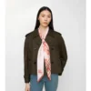 Skinny Watercolour Check Silk Scarf